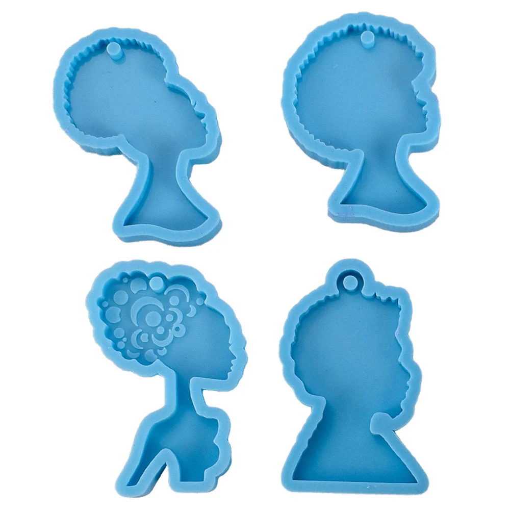 

4 шт., брелок, подвеска, формы для подвески, силиконовая смола, сделай сам, ювелирные изделия, форма из смолы, силиконовая форма для литья, сделай сам, форма для ювелирных изделий