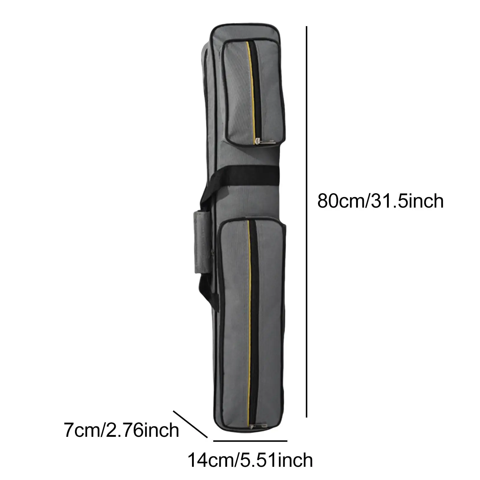 حقيبة تخزين فلوت الخيزران المحمولة، جيب بسحاب، ملحق أنيق وخفيف الوزن مع مقبض، حقيبة بلياردو لحمام السباحة #6
