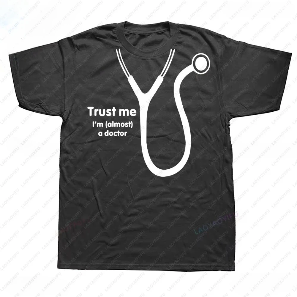 2026 Men's Funny Doctor T-Shirt Summer Casual Loose Graphic Tee
