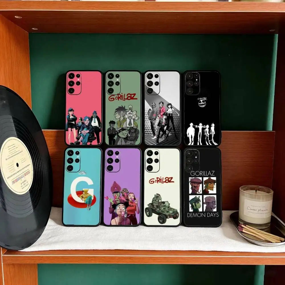 

Classic Virtual Band G-gorillaz Phone Case For Samsung S25,24,23,22,30,21,10,9,Ultra,Plus,Lite Soft Black Case