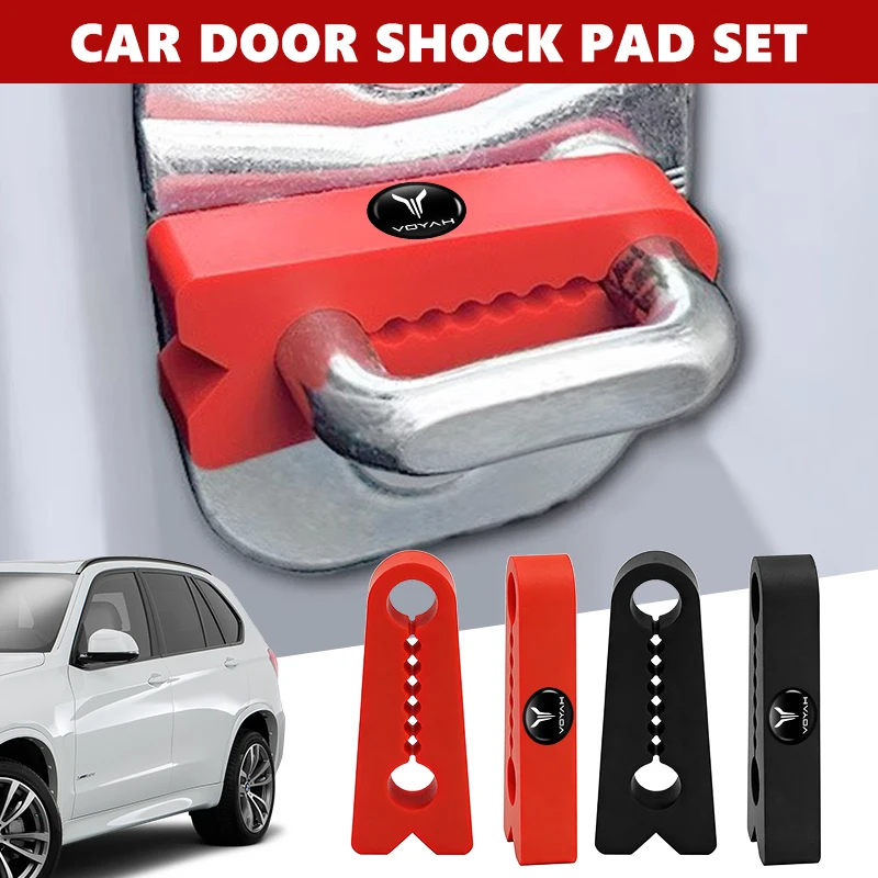 Car Door Lock Damper Buffer Deadener Seal Shock-Absorbing Noise Reducer For Voyah Free SUV I-Land Dreamer 2021 2022 2023
