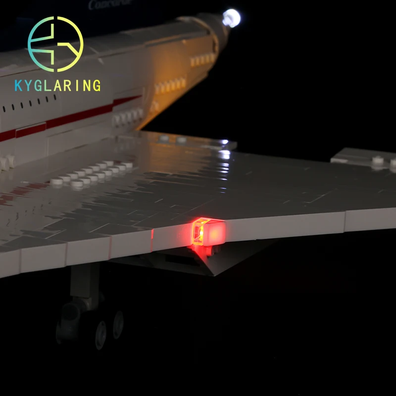 Kyglaring Light Kit for LEGO 10318 Concorde Building Blocks