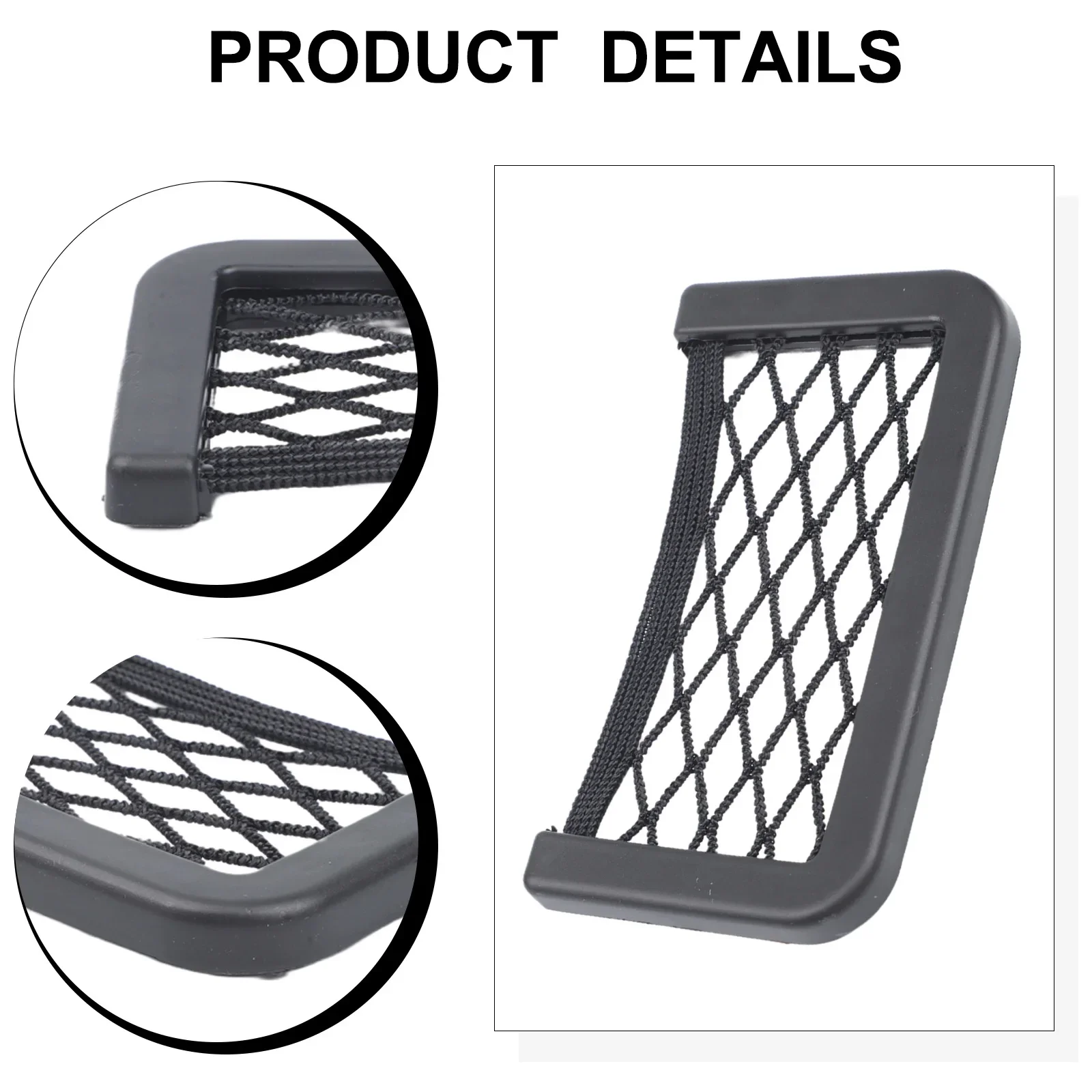 

In-Car Elastic Net Storage Pocket For Door Panel Mounting To Hold Phones Bottles And Miscellaneous Small Goods
