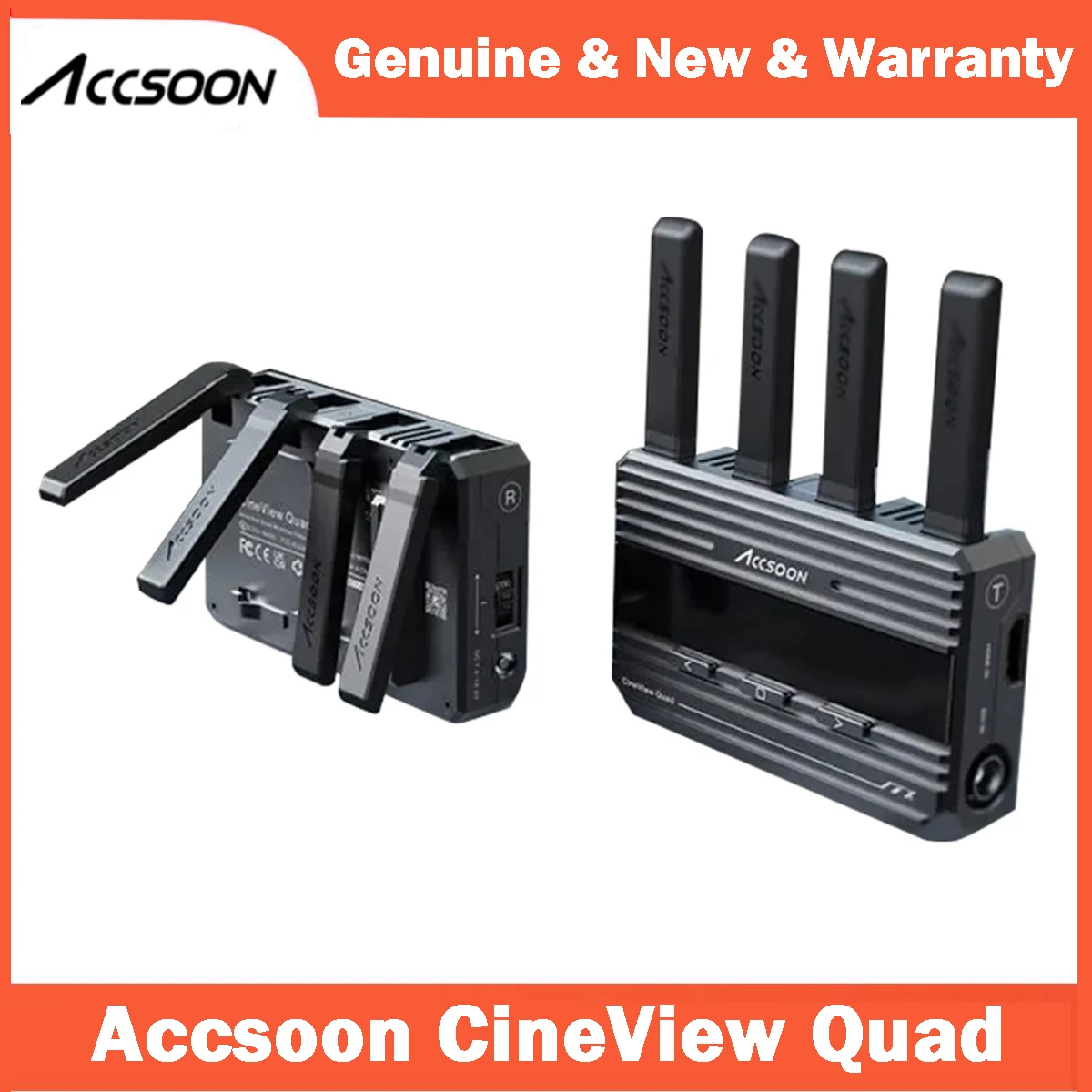 

Беспроводной видеопередатчик Accsoon CineView Quad SDI HDMI, комплект приемника 2,4 ГГц + 5 ГГц, Двухдиапазонная система передачи