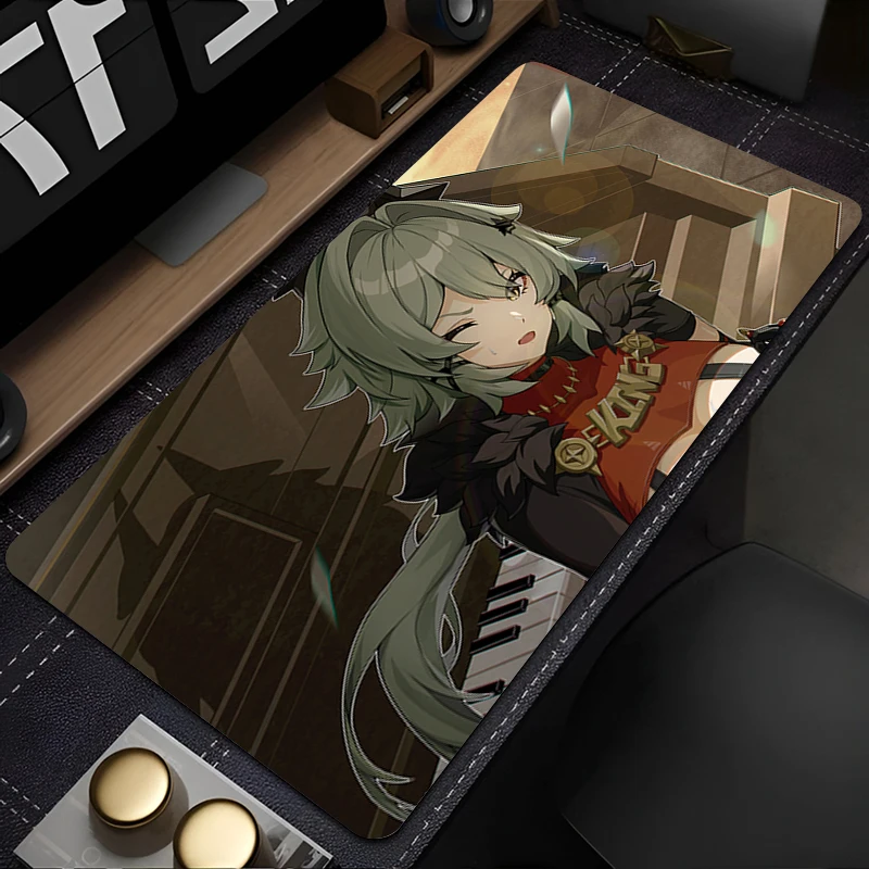 Alas Mouse Besar Zona Zenless Nol Caesar King Karpet Mouse Keyboard Karet Antiselip Alas Mouse Gamer Coaster PC Alas Mouse Anime