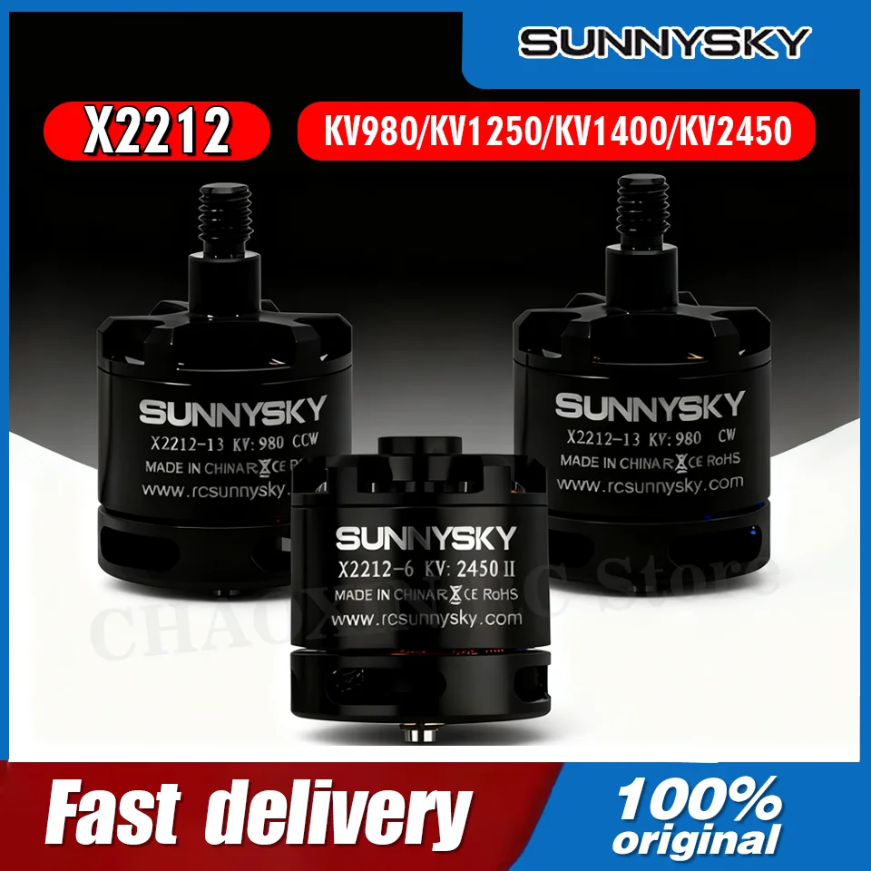 Sunnysky x2212 kv980/kv1250/kv1400/kv2450 motor sem escova eixo curto para rc multicopter aeronaves acrobática quadcopter