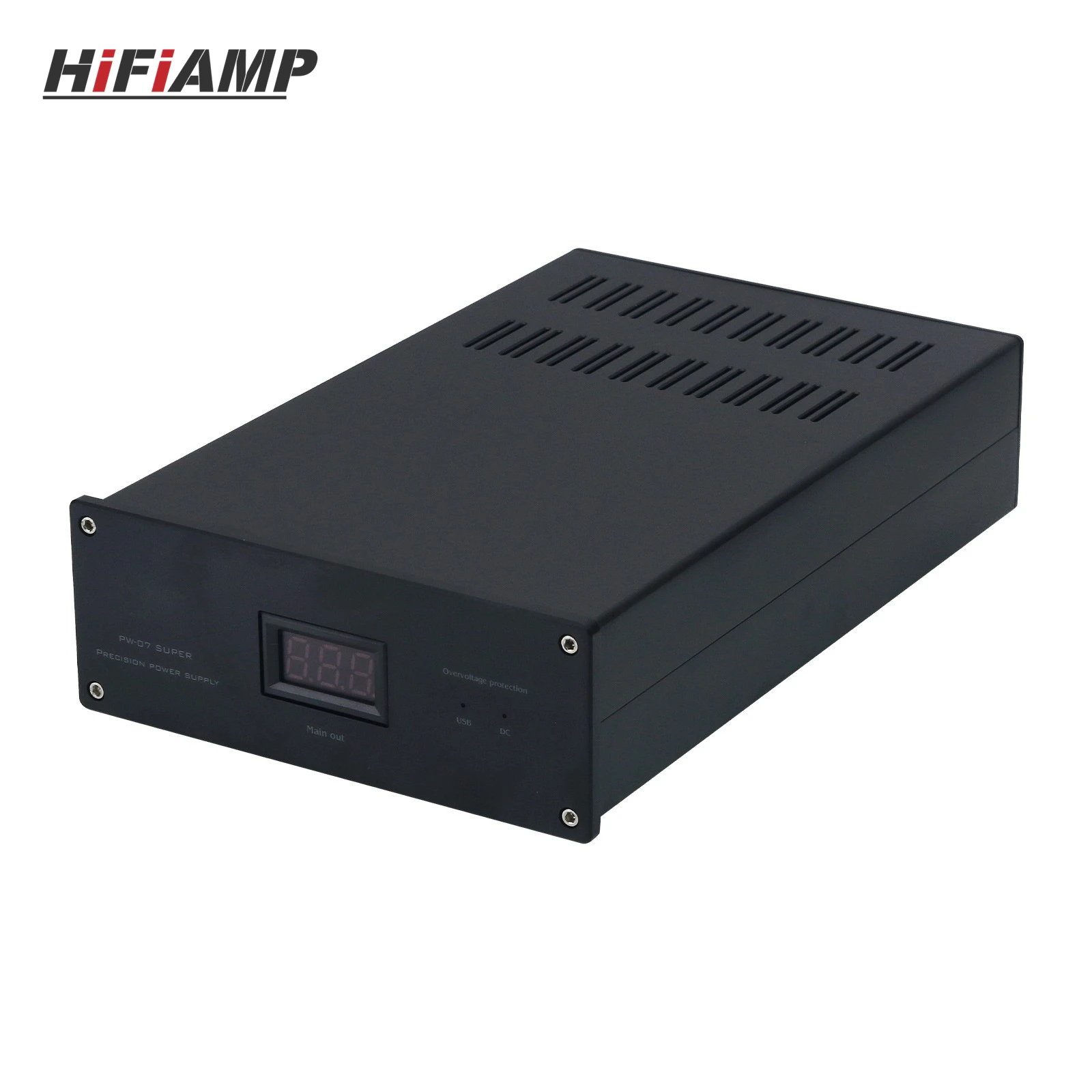 HiFiAMP 5V 9V 12V PW07 Ultra-low Noise 200W High Power Linear Regulated Power Supply Dual-channel Outputs