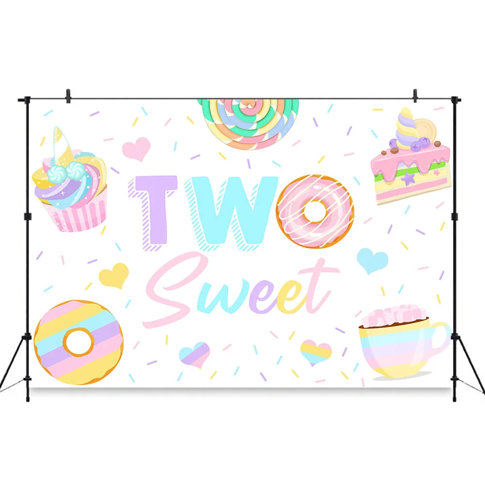 Donut Girl recién nacido una fiesta de cumpleaños fotografía decorativa Prop dulce rosa bebé postre telón de fondo estudio personalizado Photobooth
