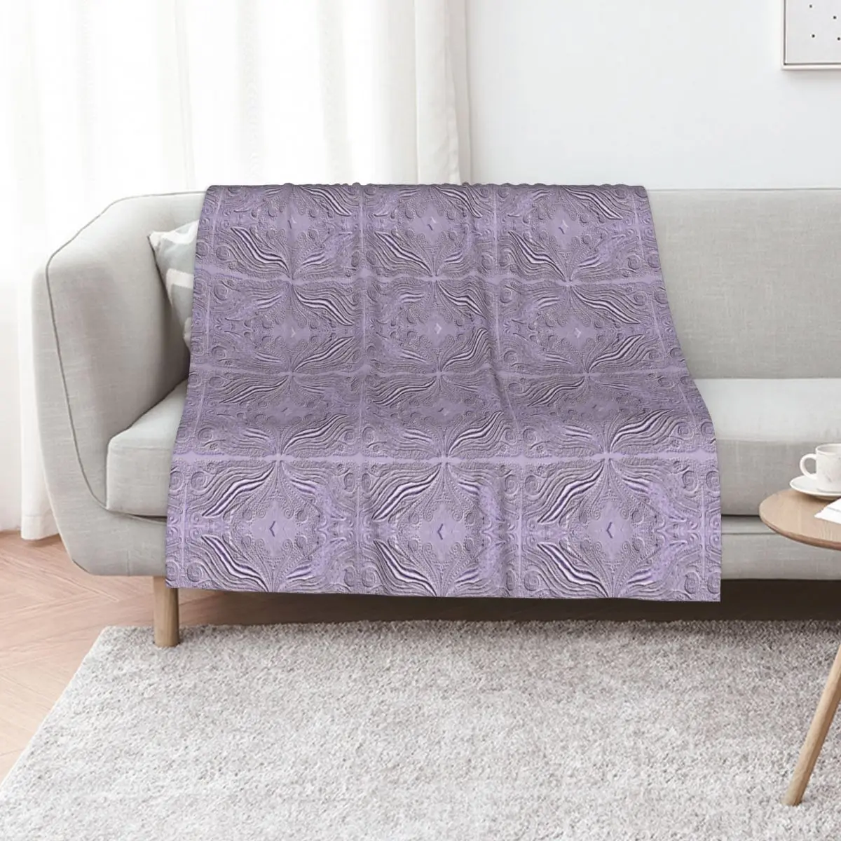 Feathers Lilac Throw Blanket Flannels Thermal Luxury Thicken funny gift Vintage Soft Plaid Blankets