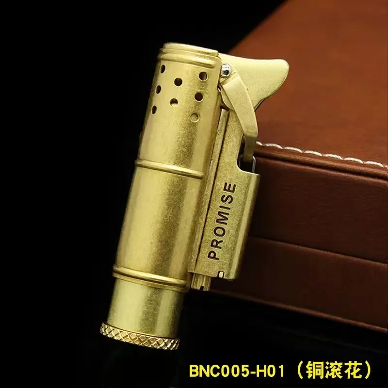 Benro High-end All-copper Lighter, Pure Copper Cylindrical Windproof Old-fashioned Kerosine Lighter, Trench Nostalgic Lighter