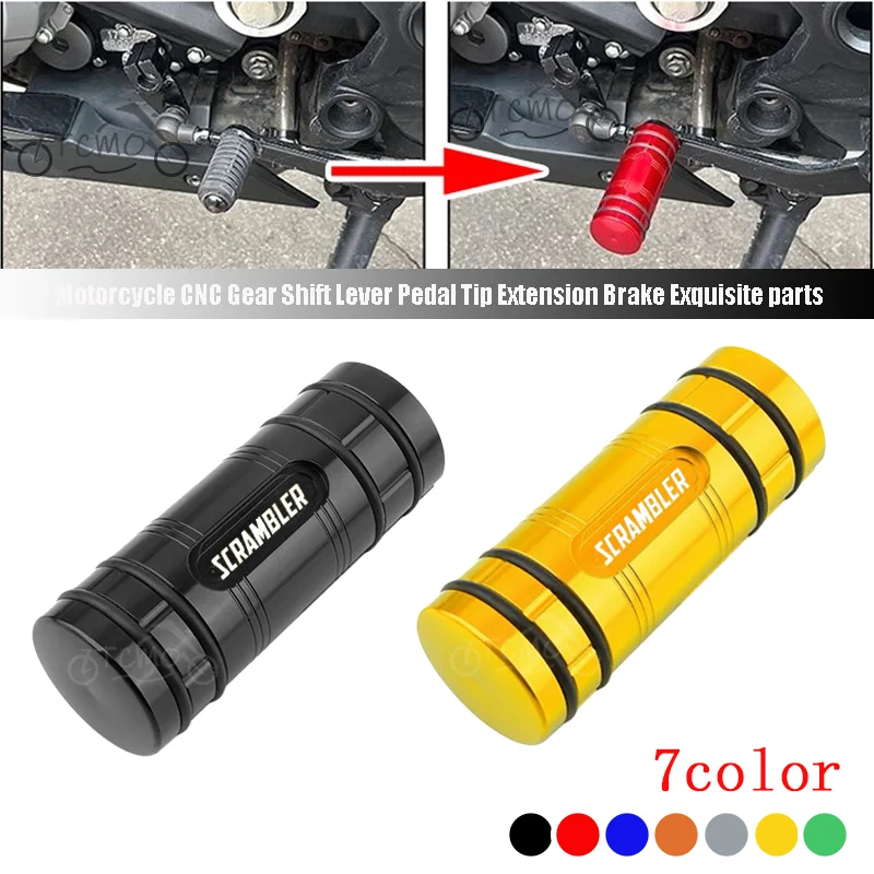 For Ducati Scrambler 800 400 1100 Motorcycle CNC Gear Shift Lever Pedal Tip Extension Brake Exquisite Parts Accessories