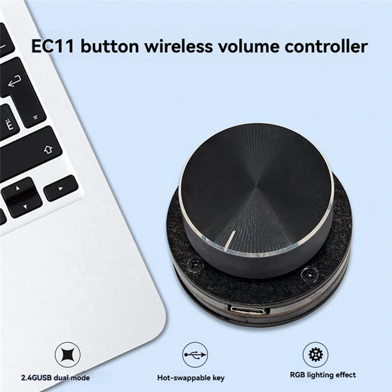 AU61-USB Controller volume wireless Controller di regolazione multimediale esterno per sistema Android PC multimediale