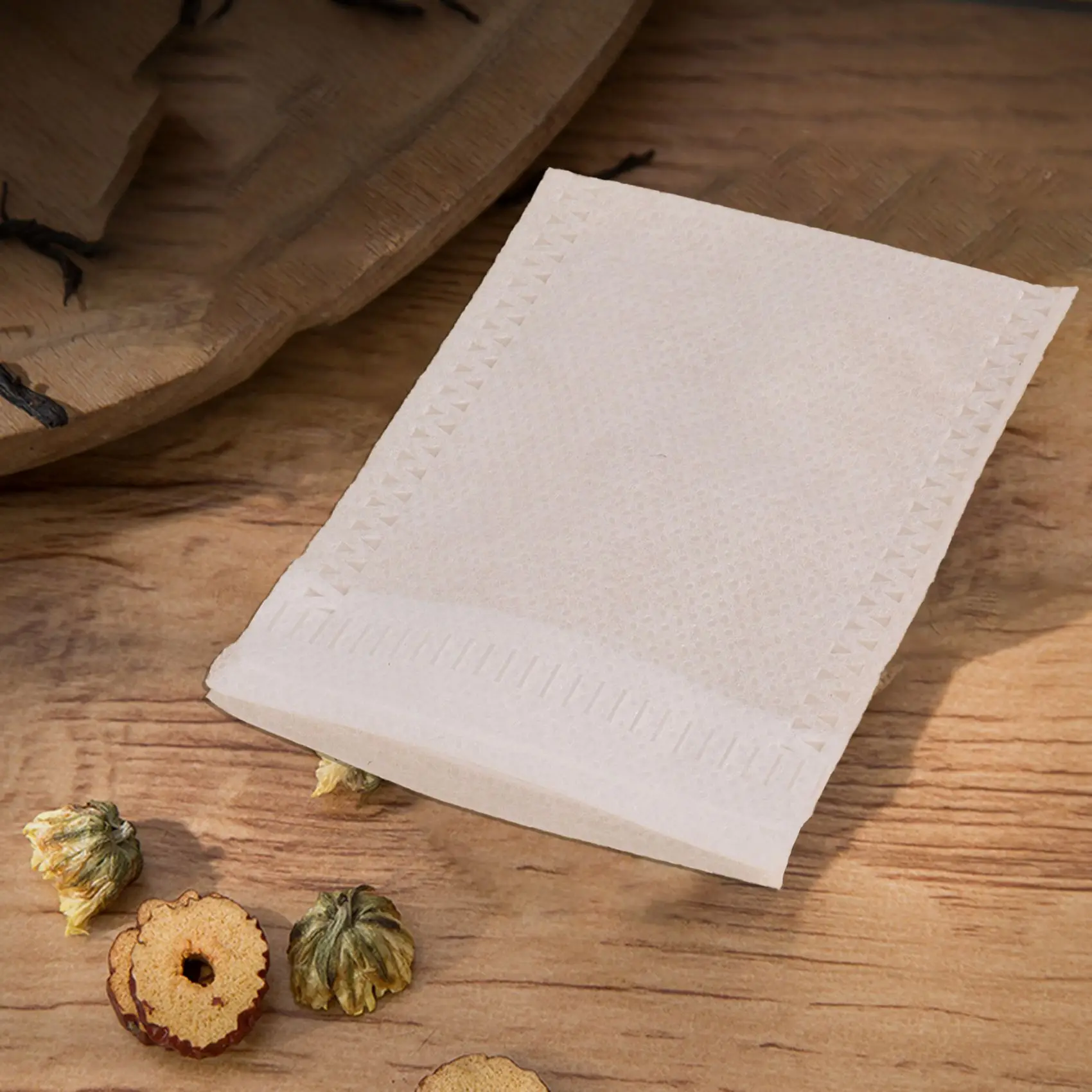 Sachets de thé en papier thermoscellé, sacs de rangement pour outils d'évaluation, ficelle, 500 pièces