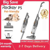 Redkey P5 2-in-1 Vertical Vacuum Cleaner 1.2L Capacity 1.5kg HEPA Filter 14kPa 4m Cord Handheld Vacuum Cleaner Pet-friendly