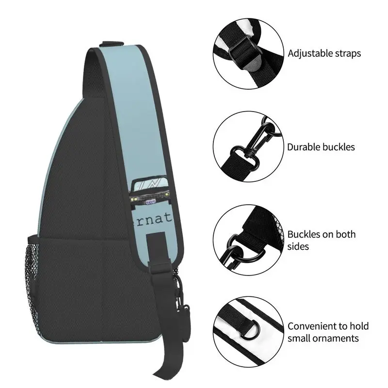 Lässige übernat ürliche Schlinge Cross body Rucksack Männer TV Wincherter Bros Schulter Brusttasche für Reisen Radfahren