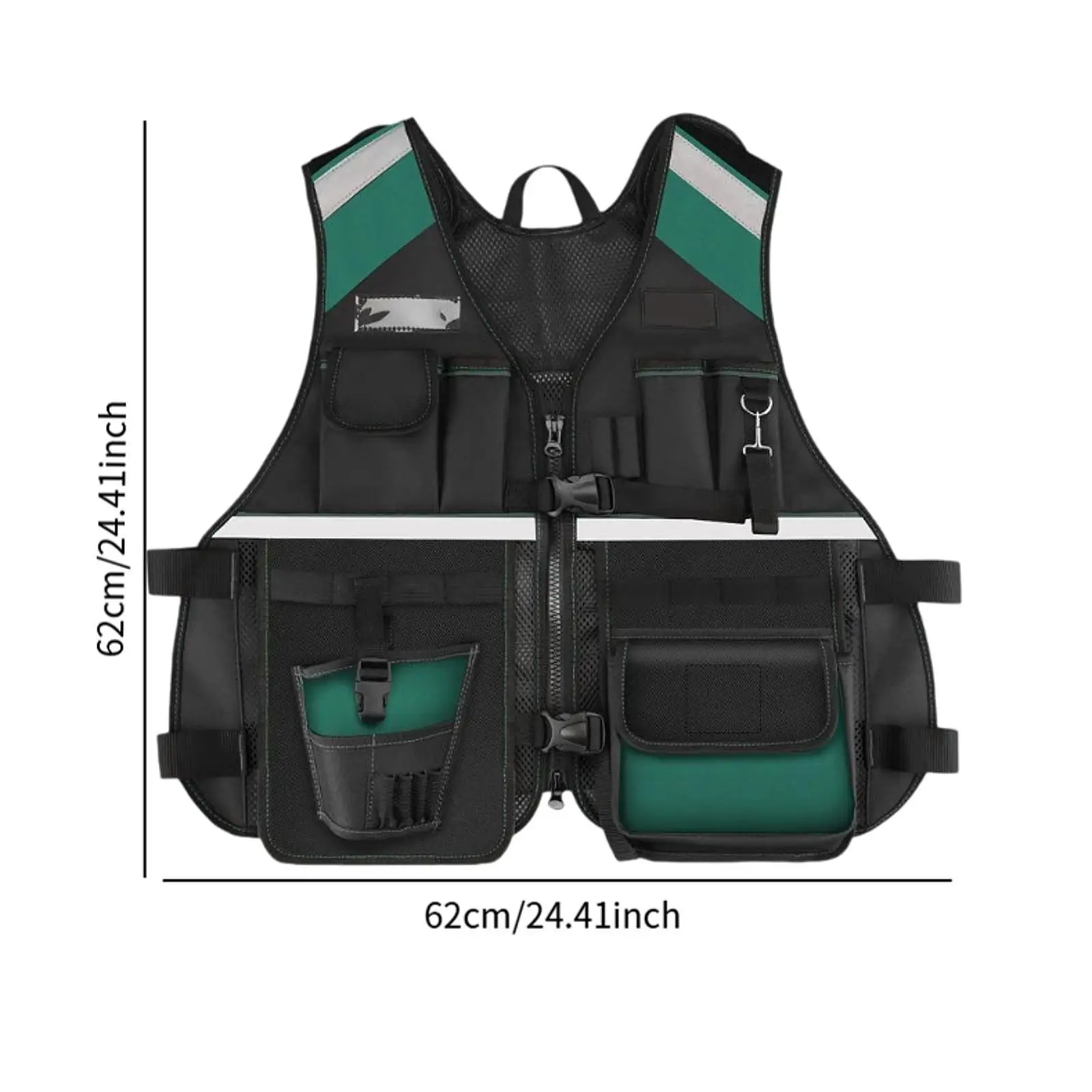Electrician Tool Vest Multi Pockets Comfortable Multifunctional Adjustable Safety Vest Tool Pouch Men Tool Vest for Carpenters