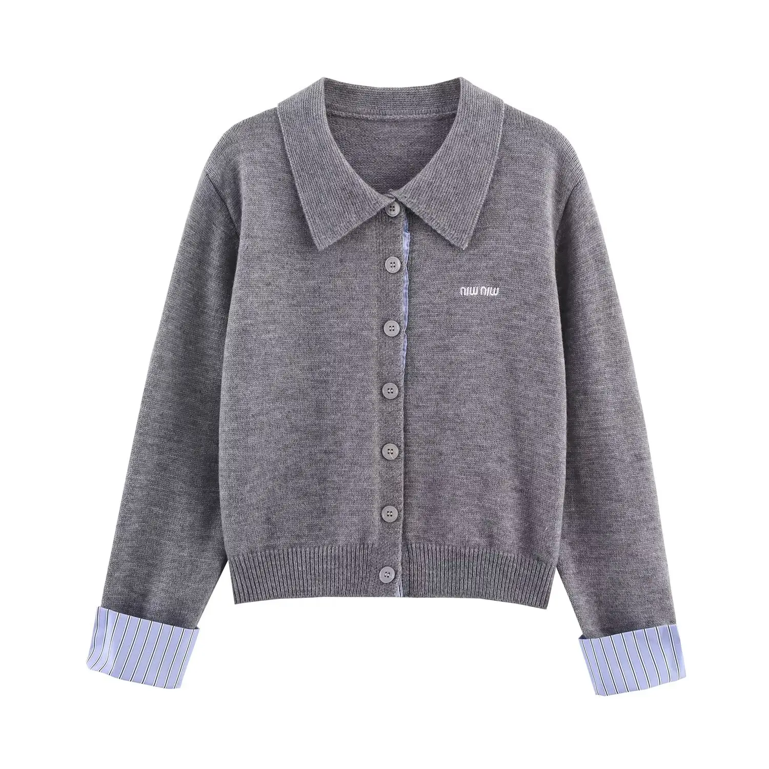 JNLEAOG Herbst Neue Faion Gestrickte Set frauen Lange Sve Taste Sle Zwei-Stück Anzug Europäischen Sle Universal Frühling tragen