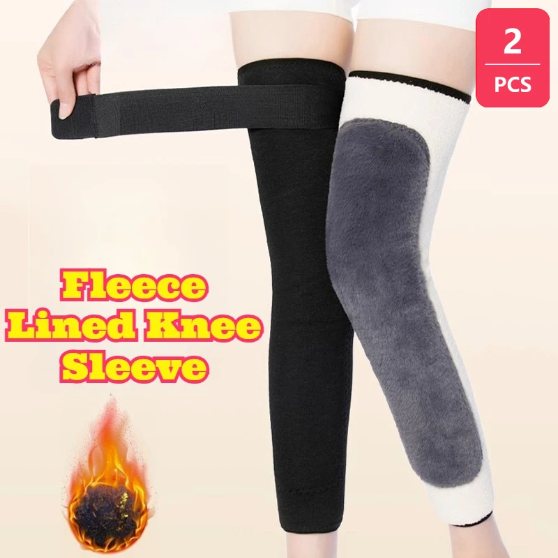 1-pair-of-fleece-lined-knee-brace-warm-thick-long-leg-sleeve-joint-protection-knee-support-adult-daily-outdoor-cold-weather-leg