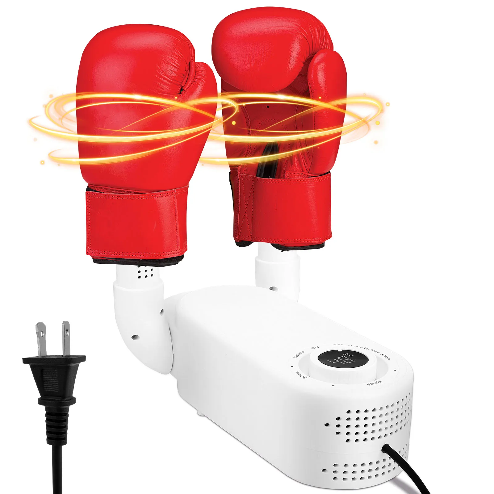 Boxing Glove Dryer with Intelligent Timer Foldable Punching Gloves Dryer 90° Foldable Effectively Eliminates Odors Kids Adults