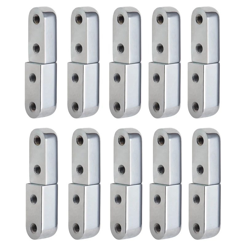 10PCS Zinc Alloy Industrial Hinges Detachable Distribution Box Hinge Chassis Hinge Switch Electric Cabinet Door Hinges Chromed