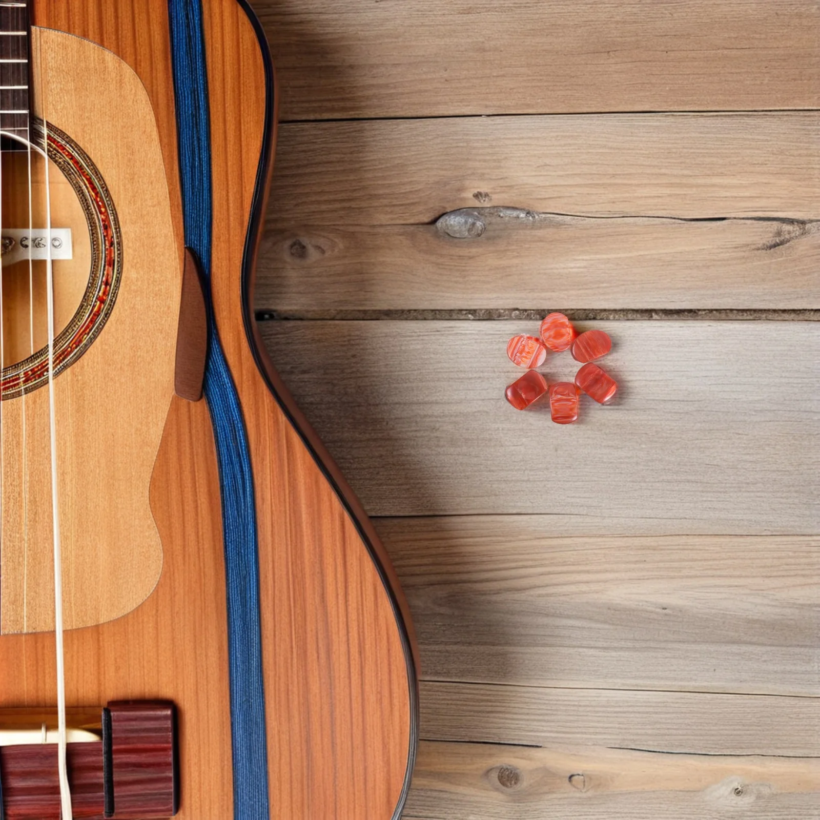

6Pcs Guitar Accessories Oval Resin Tuning Peg Buttons High Precision Easy Install Acoustic Electric Folk Guitar Replacement