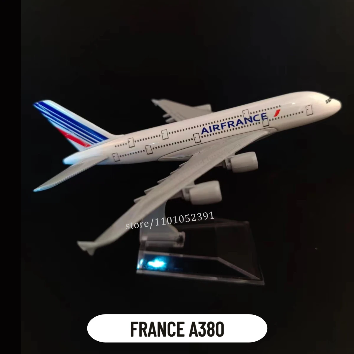 1:400 Metal Aircraft Model Replica, Air France A380 Airplane Scale Aviation Diecast Miniature Art Home Office Decor Toy Gift