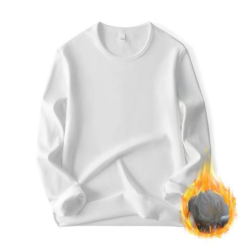 2026 NewAutumn Winter Men's Hermal Underwear Tops Men Round Neck Long Sleeve T-shirt Base Layer Top  Long Sleeved Casual T-shirt