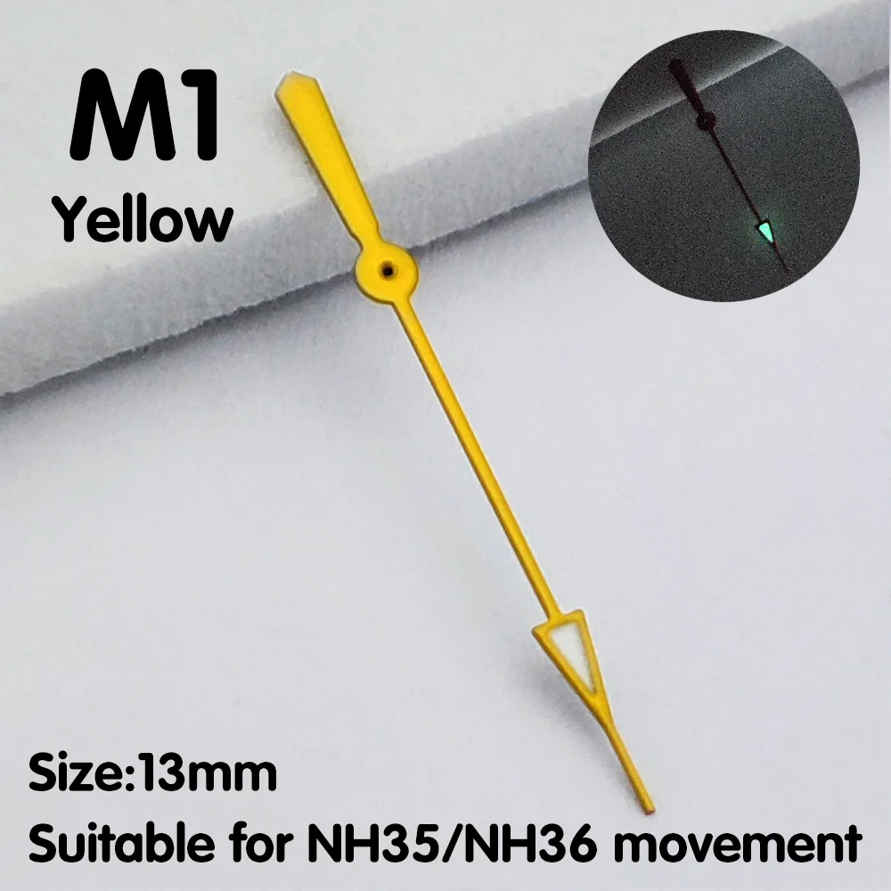 مشاهدة اليد الثانية 13 مللي متر أجزاء ساعة اليد استبدال أجزاء لساعة حركة NH35 NH36 اليد الثانية