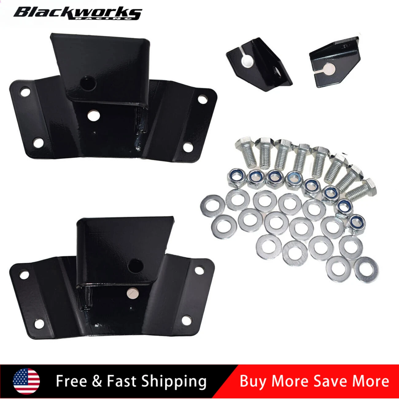

2" Rear Axle Drop Hangers Lowering Kit for 1988-1998 Chevy C1500 K1500 Sierra 2WD