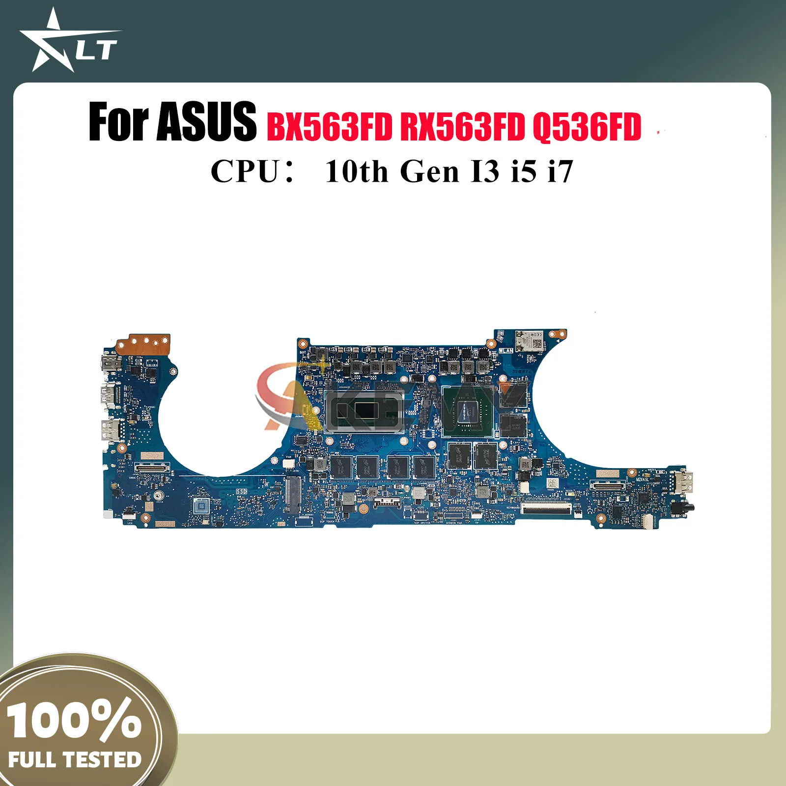 

UX563FD Laptop Motherboard For ASUS ZenBook UX56FA UX563 RX563FD UX56FD Q536FD BX563FD Notebook Mainboard With 10th Gen I3 i5 i7