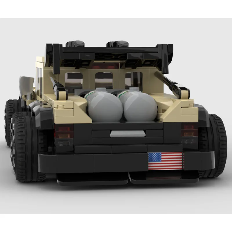 MOC-240869 اللبنات MOC سباق السيارات سلسلة DIY نموذج الإبداعية هدية التعليمية الإبداع مدينة مركبة لغز عيد الميلاد 568 قطعة #4