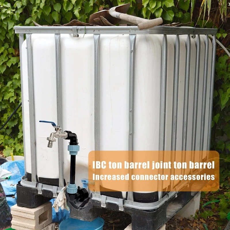 1000L Water Accessories IBC Gooseneck Outlet Tap IBC Container Adapter for Water IBC 3/4 Inch Tap Adapter 87HA