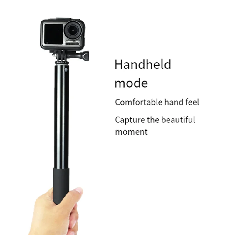 -RRKK LENVEE For 360 Sports Camera Gopro Extended Handheld Stick Extended Aluminum Alloy Selfie Stick Cell Phone Live Support Ro