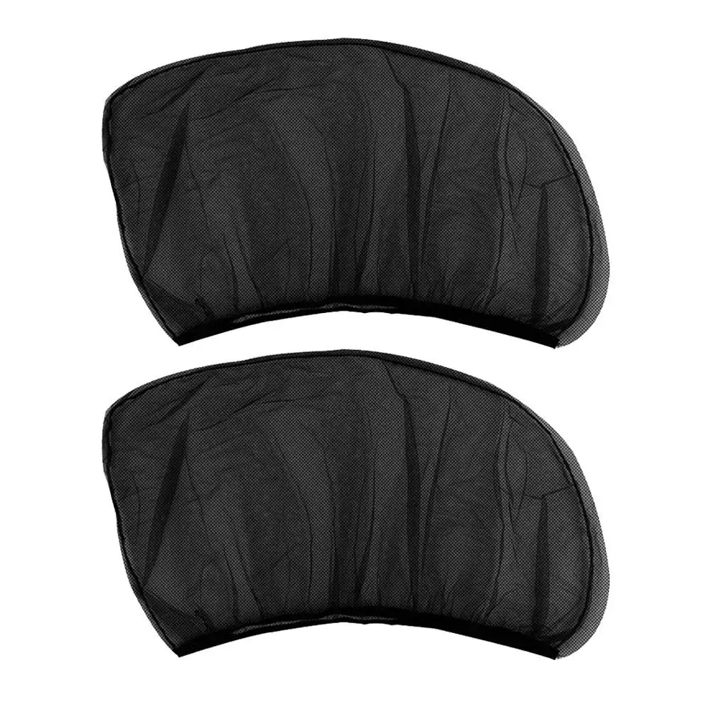 Car Window Sunshade Anti-mosquito Screens Ventilation Insect Breathable Camping 2pcs Front Netting Black Door Outdoor Anti-UV