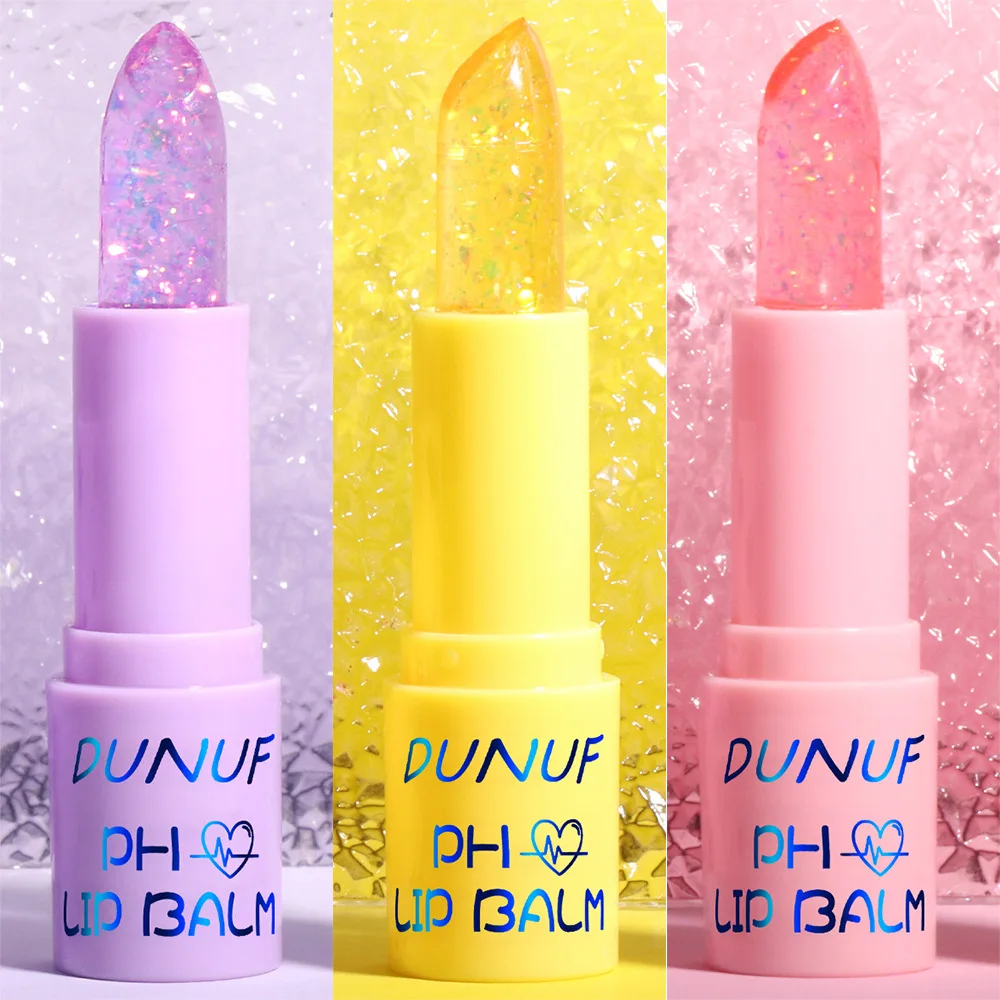 Shimmer Lip Balm Transparent with Gold Glitter Hydrating Lip Stick Moisturizing Lip Gloss for Dry Chapped Lips Nourishing Beauty