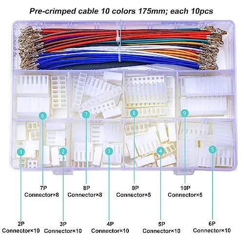 Kk 3,96mm Pitch-Stecker mit 20awg Kabeln, Molex-KK-156 mx 3,96mm-Stecker 2/3/4/5/6/7/8/3,96 Pin-Gehäuse (mx1, 5-ch)