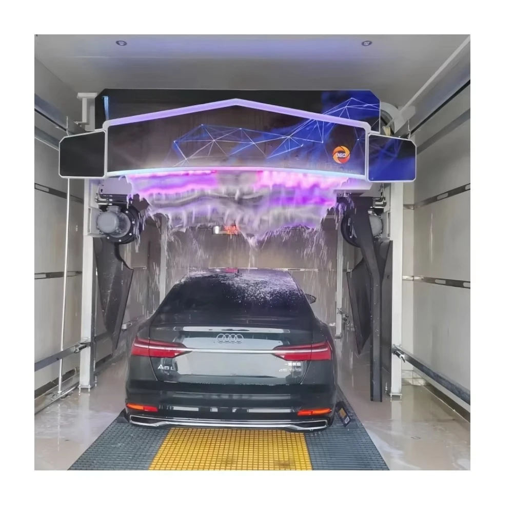Support Customization Electric Computer Control 360 High Pressure Touchless Automatic Stainless Steel Car Wash Machine for