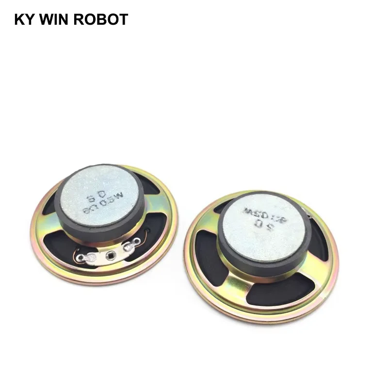 2 ピース/ロット新しい磁気紙キャップコーンスピーカー 8 オーム 0.5 ワット 0.5 ワット 8R スピーカー直径 57 ミリメートル 5.7 センチメートル厚さ 17 ミリメートル