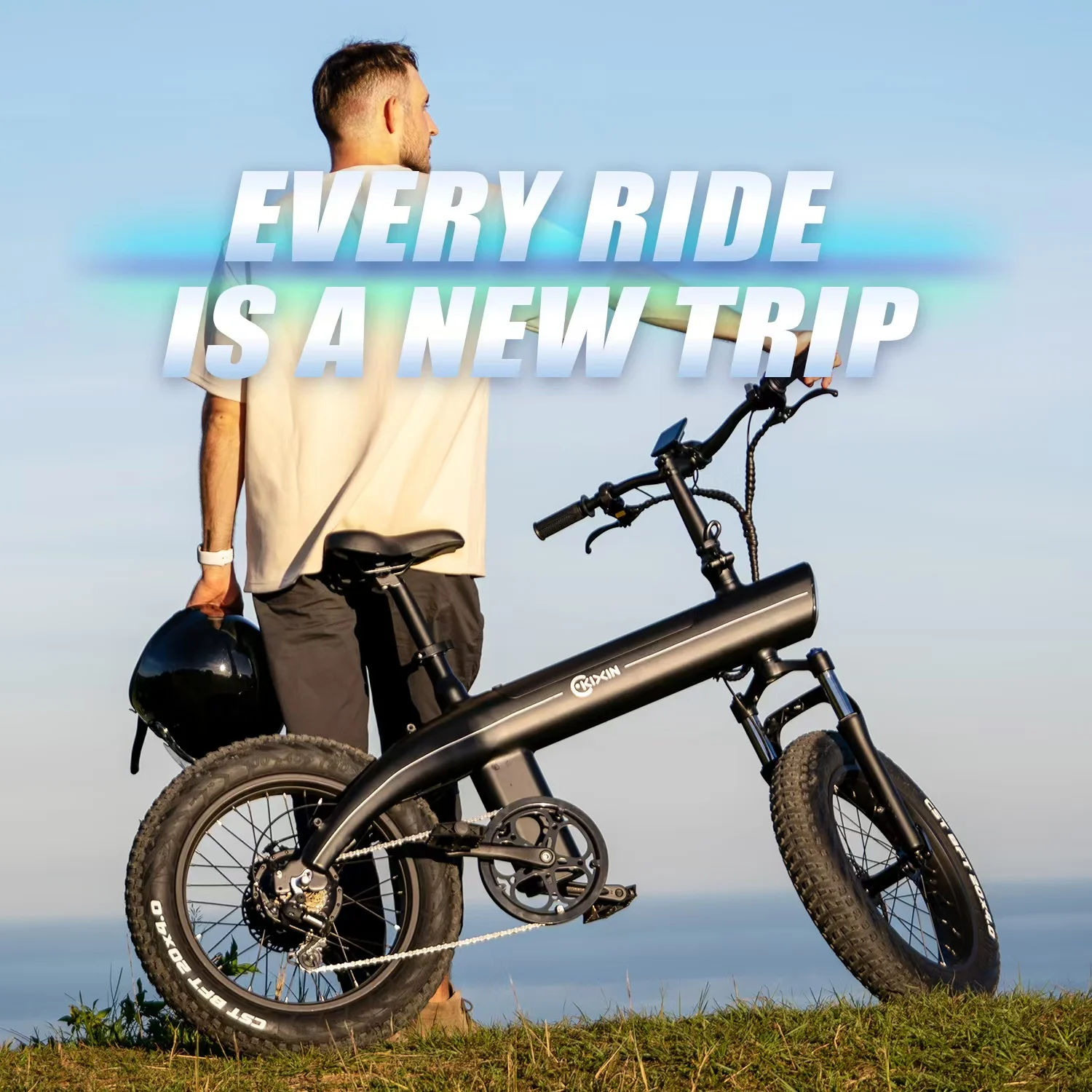 HX Ebikes 750W Adults Electric Bike Bicycle 750W 48V 13AH 20Inch Off-Road Tire Folding Electric E Bikes Mountain Ebike