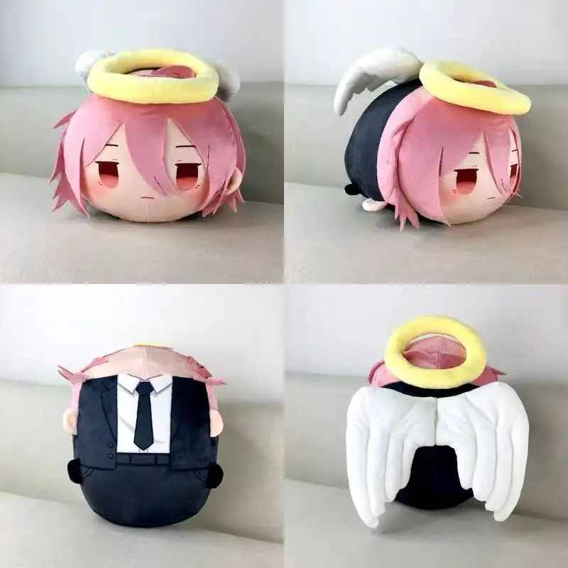 Lying Mochi Plush Doll Pendant 30cm Chainsaw Man Denji Makima Power Aki Hayakawa Angel Devil Sofa Cushion Fans Xmas Gift