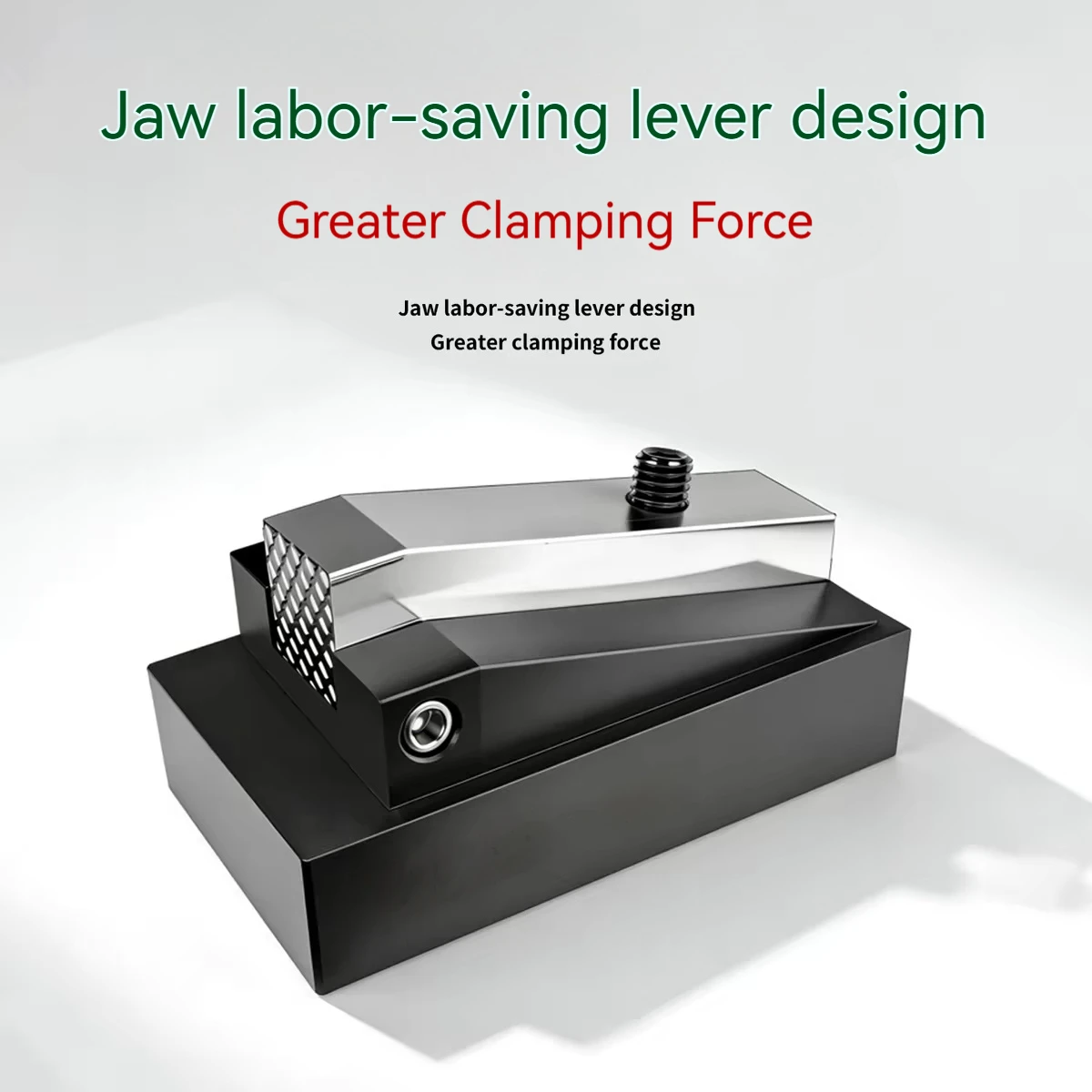CNC One-Way Equal Height Fixture Flat Jaw Anti-Warp Fixed Jig Plate Plane Vise Workholding Tool for Milling Engraving