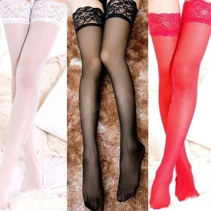 

Thigh Stocking Lace Top Stay Up Thigh High Stockings Pantyhose Fashion Women Ladies Girls Silk Stockings Boots Leggings