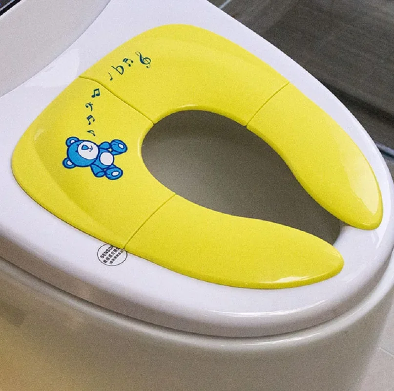 Portable Kids Travel Potty Seat Pad Baby Folding Toilet Training Seat Cover Toddler Urine Assistant Cushion Children Pot Seater