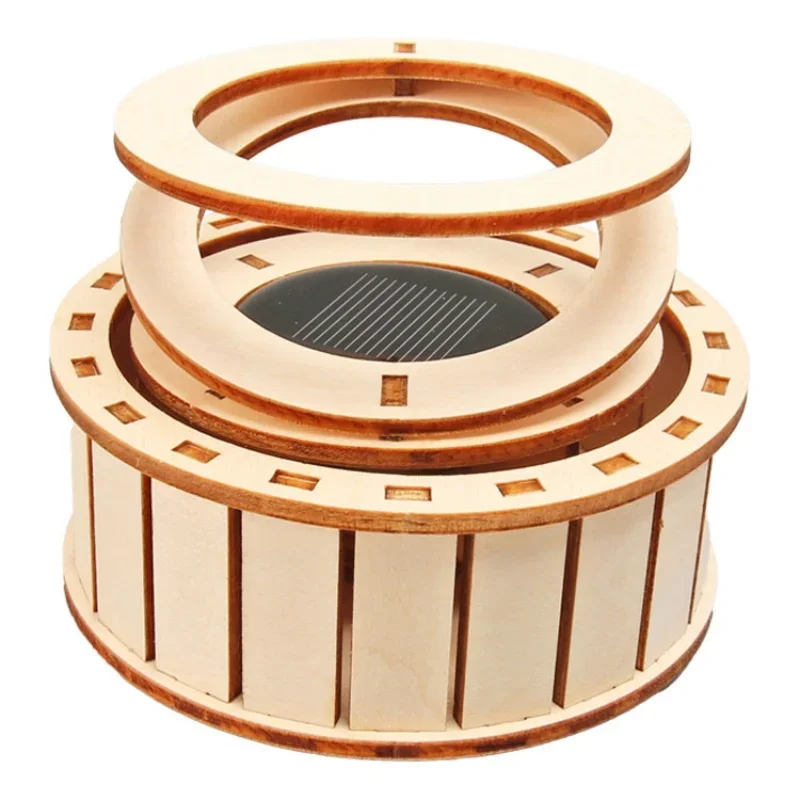 1PCS Solar Double Ring DIY Physics Science Experiment Kit Teaching Puzzle Toy Material Package Educational STEM Toy for Students