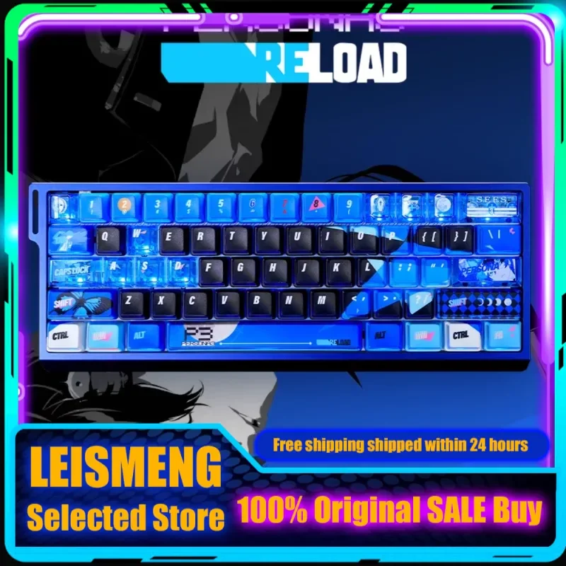

P3R Themed Anime Keycap Set for Mechanical Keyboards PBT Dye-Sublimation Custom Keycaps for PC Gaming Keyboard Accessory Gift