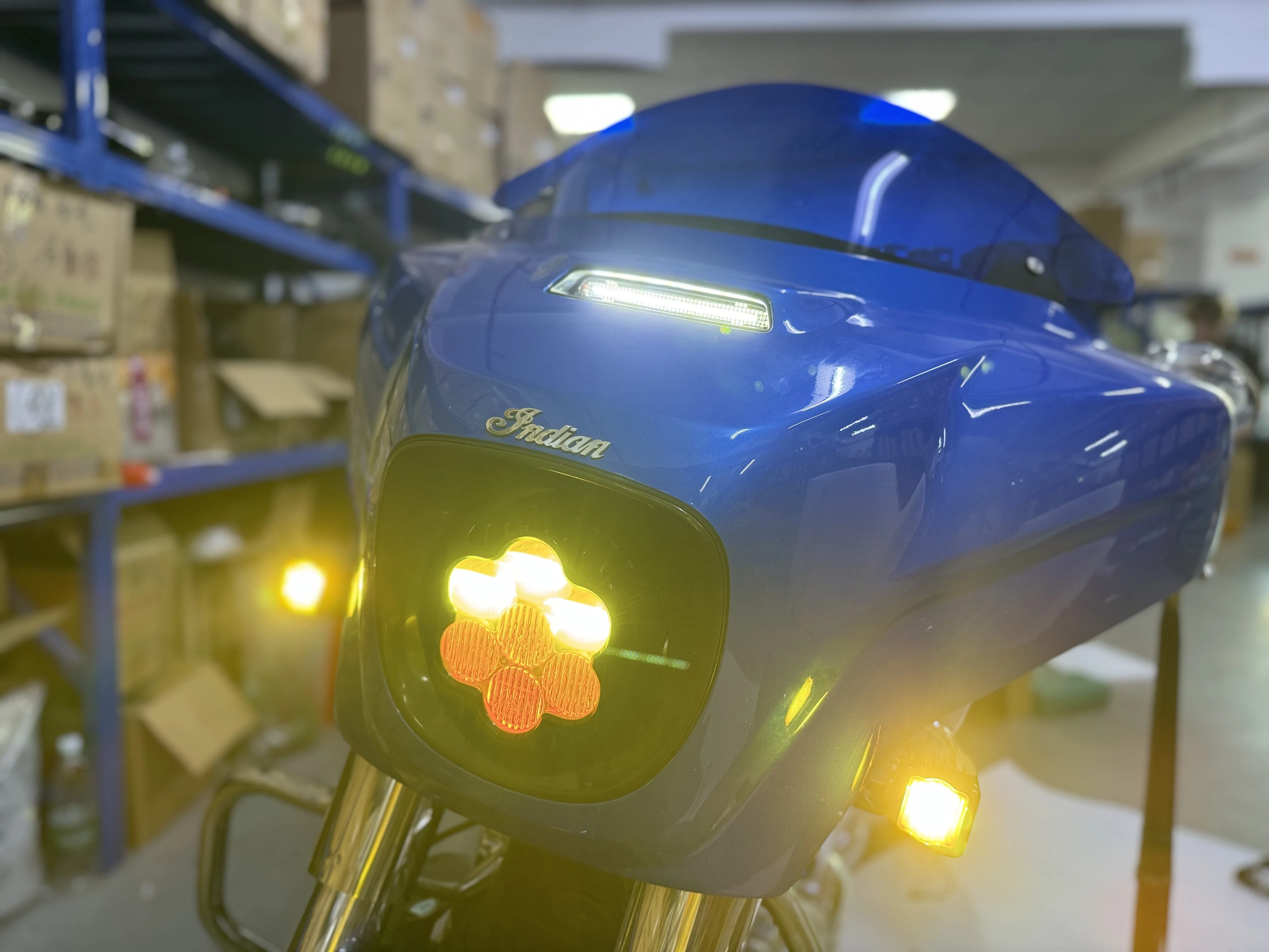 LED DRL Light for Indian Chieftain Limited Dark Horse 2019-2023 Fairing Vent Insert Daytime Running Auxiliary Lamp Plug and Play
