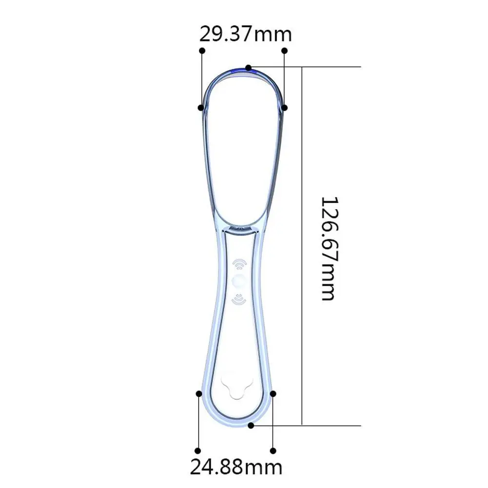 مكشطة لسان مزدوجة الحركة لإزالة رائحة الفم الكريهة، منظف طلاء اللسان، آمن للطعام، بلاستيك PP للبالغين