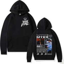 Rapper Myke Türme Album Cover Grafik Sweatshirt Herren Vintage Hip Hop Hoodies Unisex Casual Fleece Pullover Hoodie Streetwear