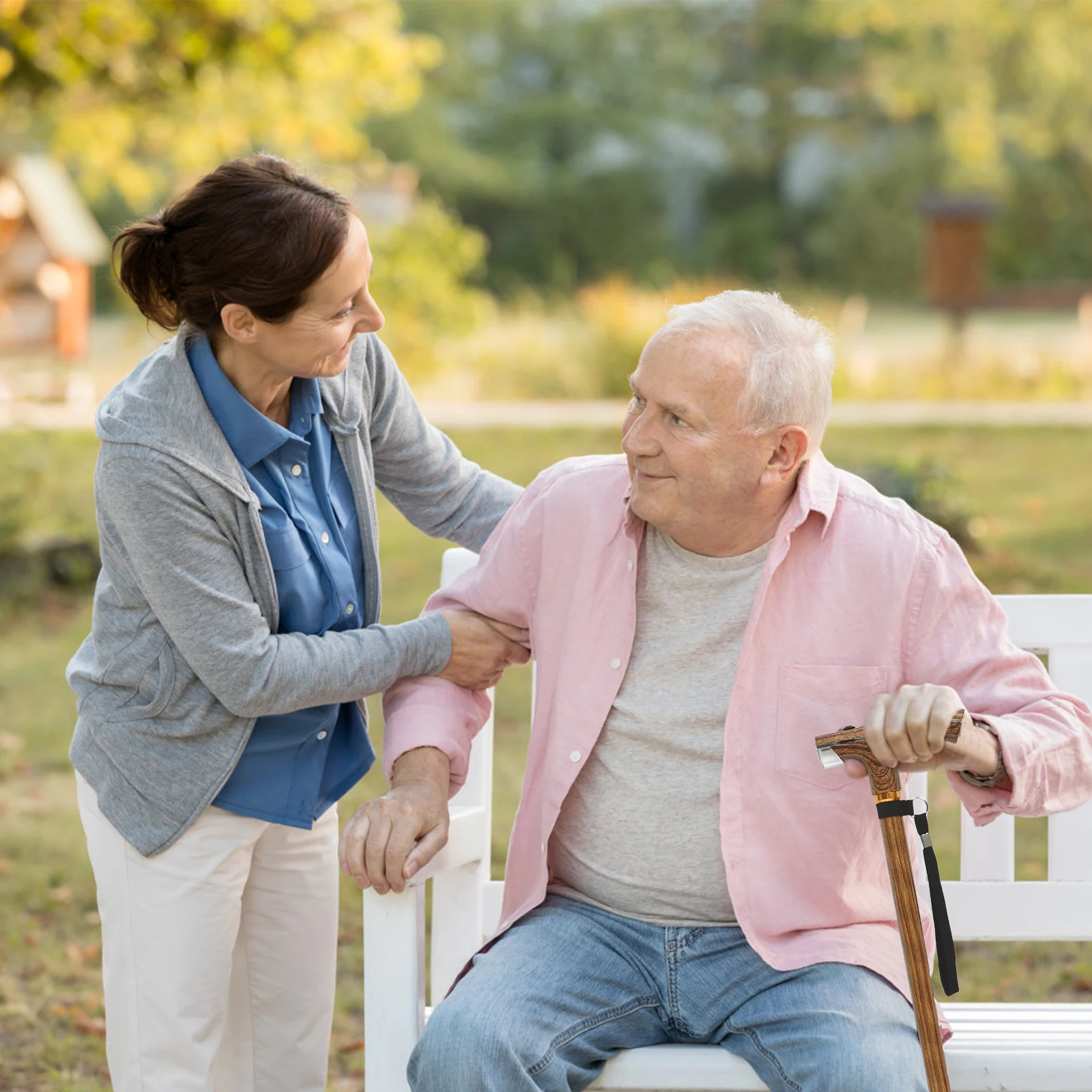

Телескопическая трость для пожилых людей, костыль с регулируемой высотой, опорная палка для пешего туризма, алюминиевый деревянный резиновый наконечник для путешествий