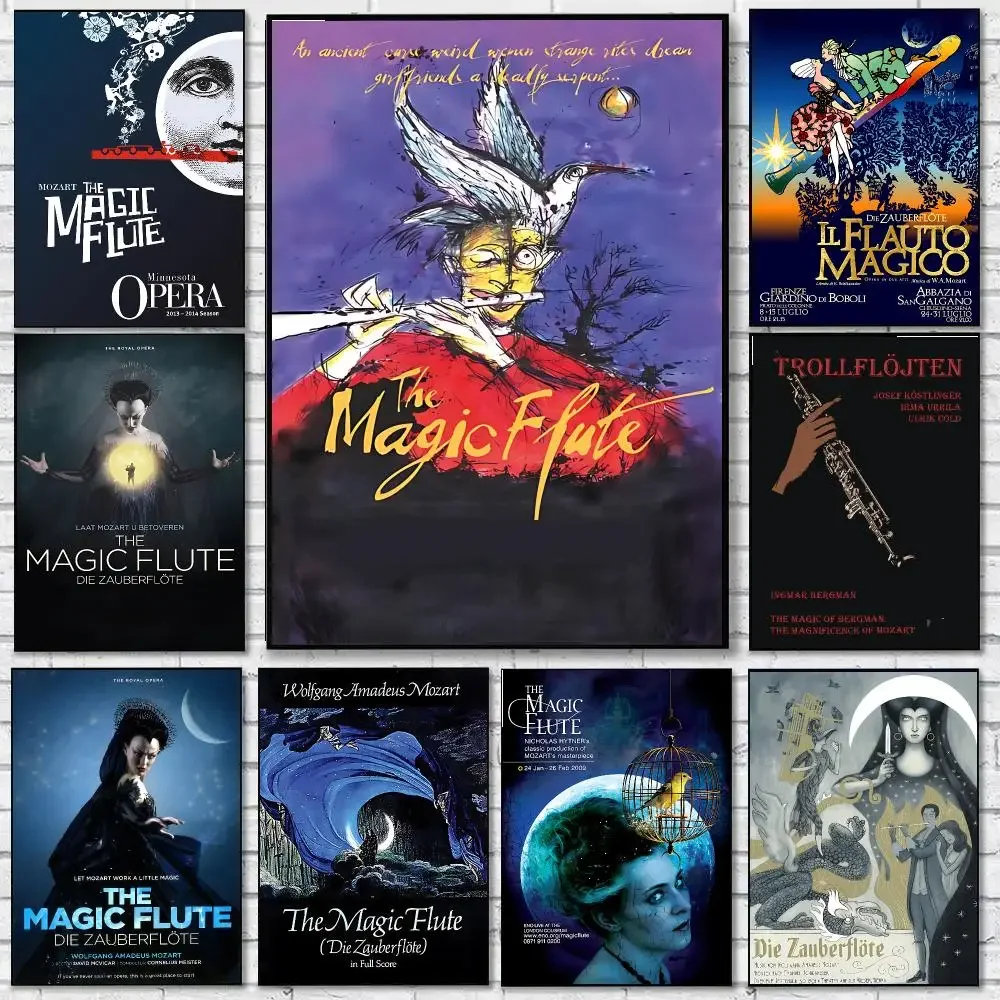 opera Die Zauberflöte Poster Trendy Classic hot HD Self-Adhesive Waterproof Art Poster Room Decor New Arrival On Sale